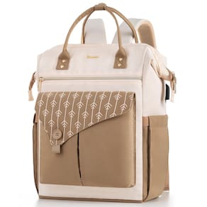 Mochila para laptop MOMUVO para mulheres, laptop de 17 polegadas, resistente à água