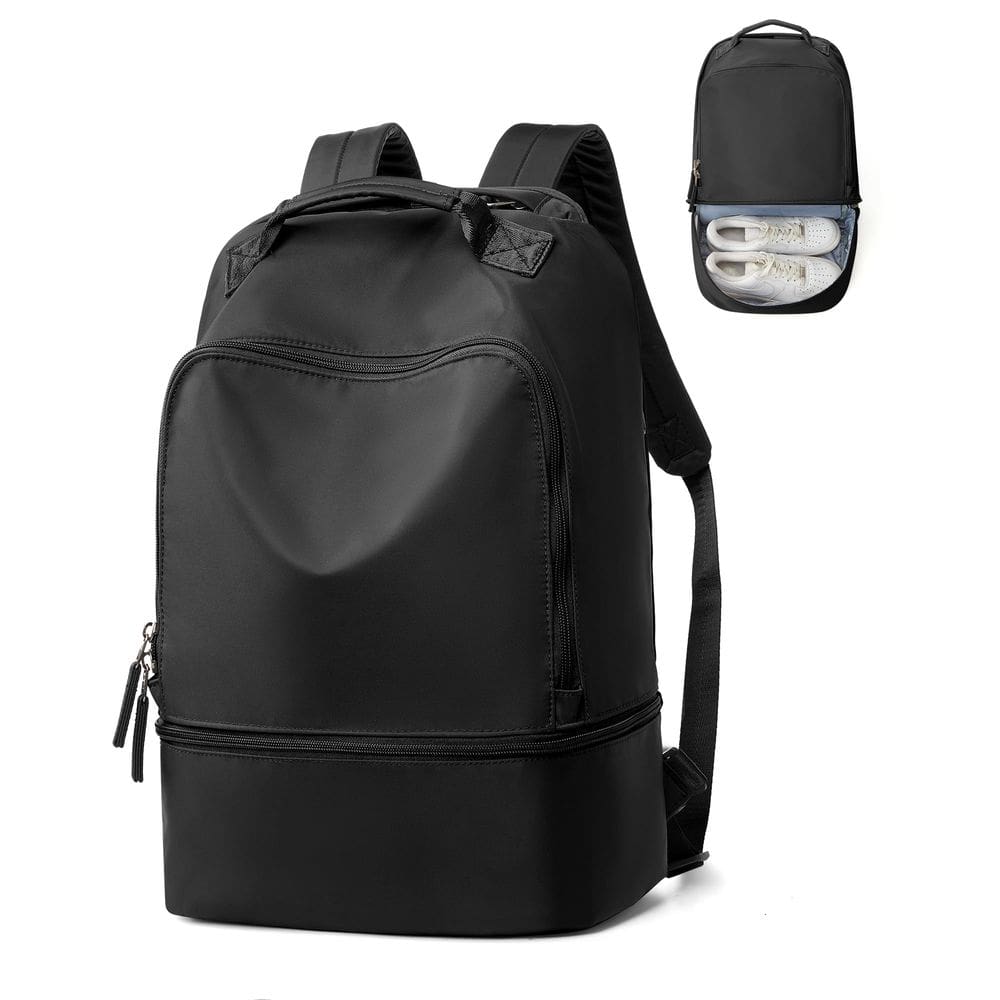 Mochila de ginástica VENATIN Gym Bag impermeável para mulheres preta
