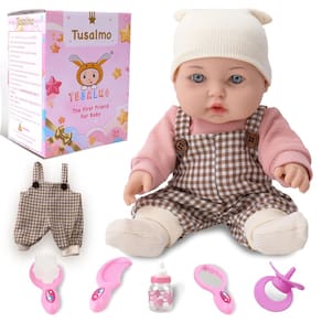 Boneca TUSALMO de 30 cm com conjunto de acessórios para crianças de 3 anos ou mais