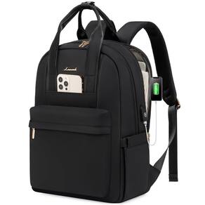 Mochila para laptop LOVEVOOK para mulheres de 15,6" com porta USB à prova d`água
