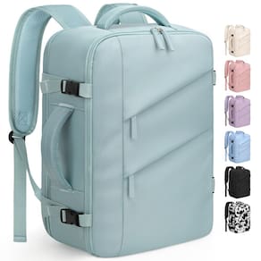 Mochila de viagem Capolo impermeável para mulheres e homens, laptop de 15,6"