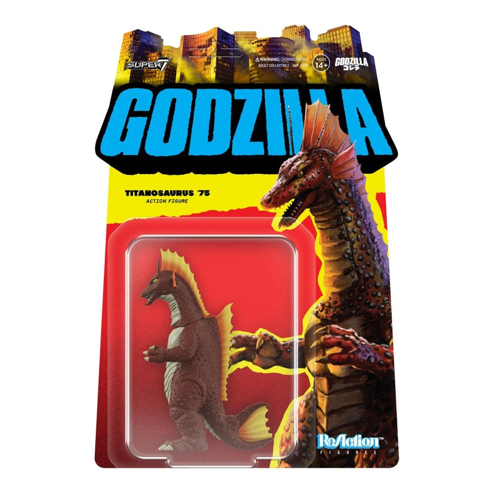 Figura de ação Super7 Toho Reaction Titanosaurus 9,5 cm Wave 07