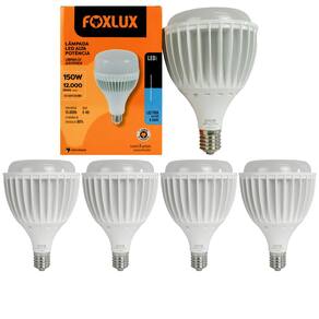 Kit 5 Lampada LED Alta Potência 150W 6500K E40 Bivolt Foxlux