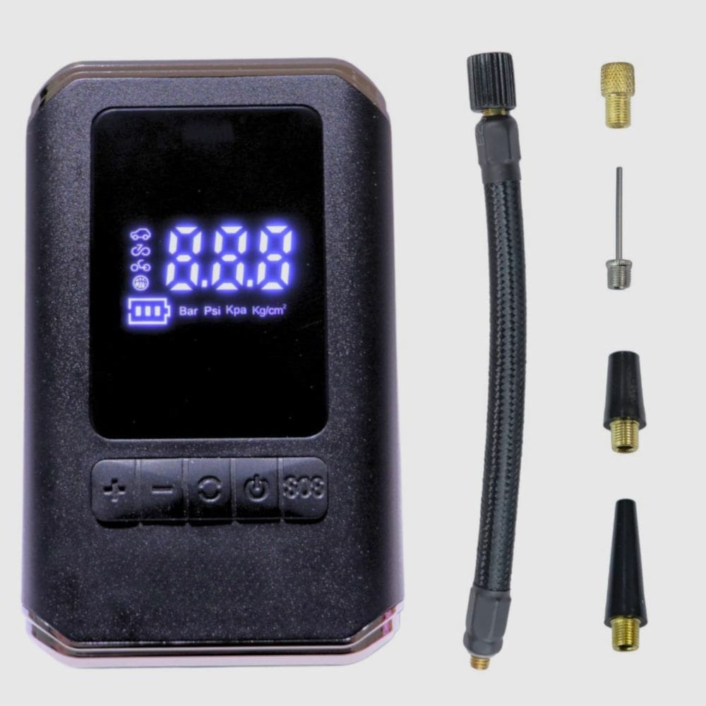 Mini Compressor de Ar Portatil Recarregavél Digital USB Calibrador Pneu