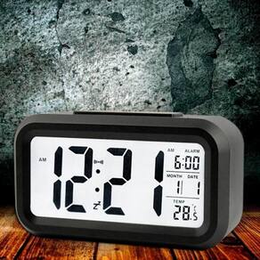 Despertador Digital Pequeno Para Mesa Com Luz E Temperatura