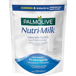 Sabonete Líquido Palmolive Nutri Milk Hidratação Prolongada Proteínas do Leite Refil 200ml