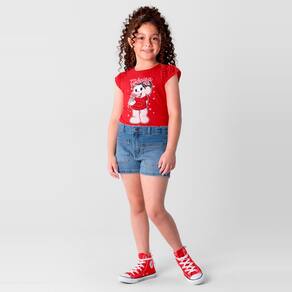 Blusa infantil menina Turma da Mônica Brandili