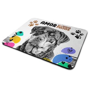 Mouse Pad Amor de quatro patas - Cachorro Rottweiler
