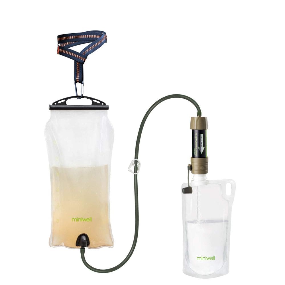 Filtro de água miniwell Gravity Straw Ultralight 2000L
