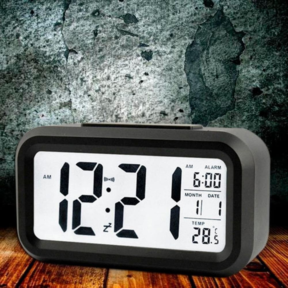 Despertador Digital Para Quarto Com Alarme E Luz Noturna