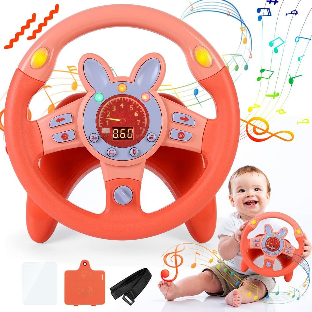 Volante Toy Coherny Driving com vibração e luz 3+