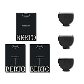 Lâmina de reposição para Berto Elite Trimmer PRO Ceramic (pacote com 3)
