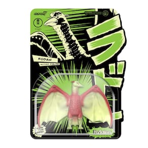Figura de ação Super7 Toho Rodan (Glow), filme clássico de 9,5 cm