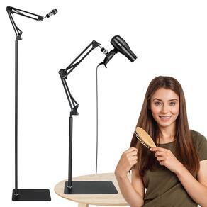 Suporte para secador de cabelo INNOLIFE, altura ajustável, giratório de 360°
