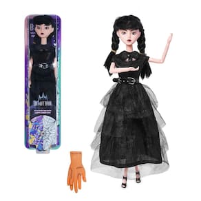 Boneca TTSUIMILESS Girls em caixa de presente com vestido preto de 29 cm com mão
