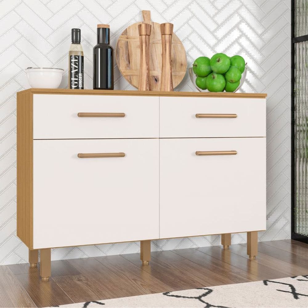 Balcão 2 portas e 2 gavetas com tampo Maia