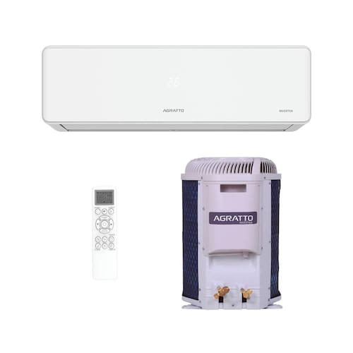 imagem-Ar Condicionado Split Inverter Agratto Hi Wall Fit Top 9000 BTUs Frio FICST9F-02I - 220V