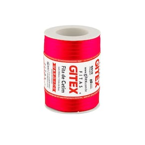 Fita Cetim 100 Metros 7mm 100% Poliéster Pink Cítrico