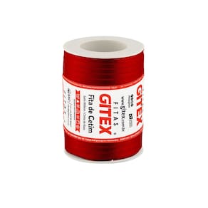Fita Cetim 100 Metros 7mm 100% Poliéster Vermelho