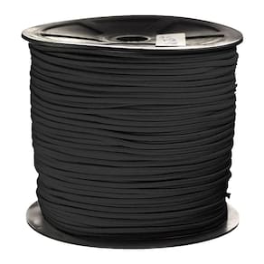 Elástico Roliço 2mm para Detalhe de Vestuário Preto 100 Metros