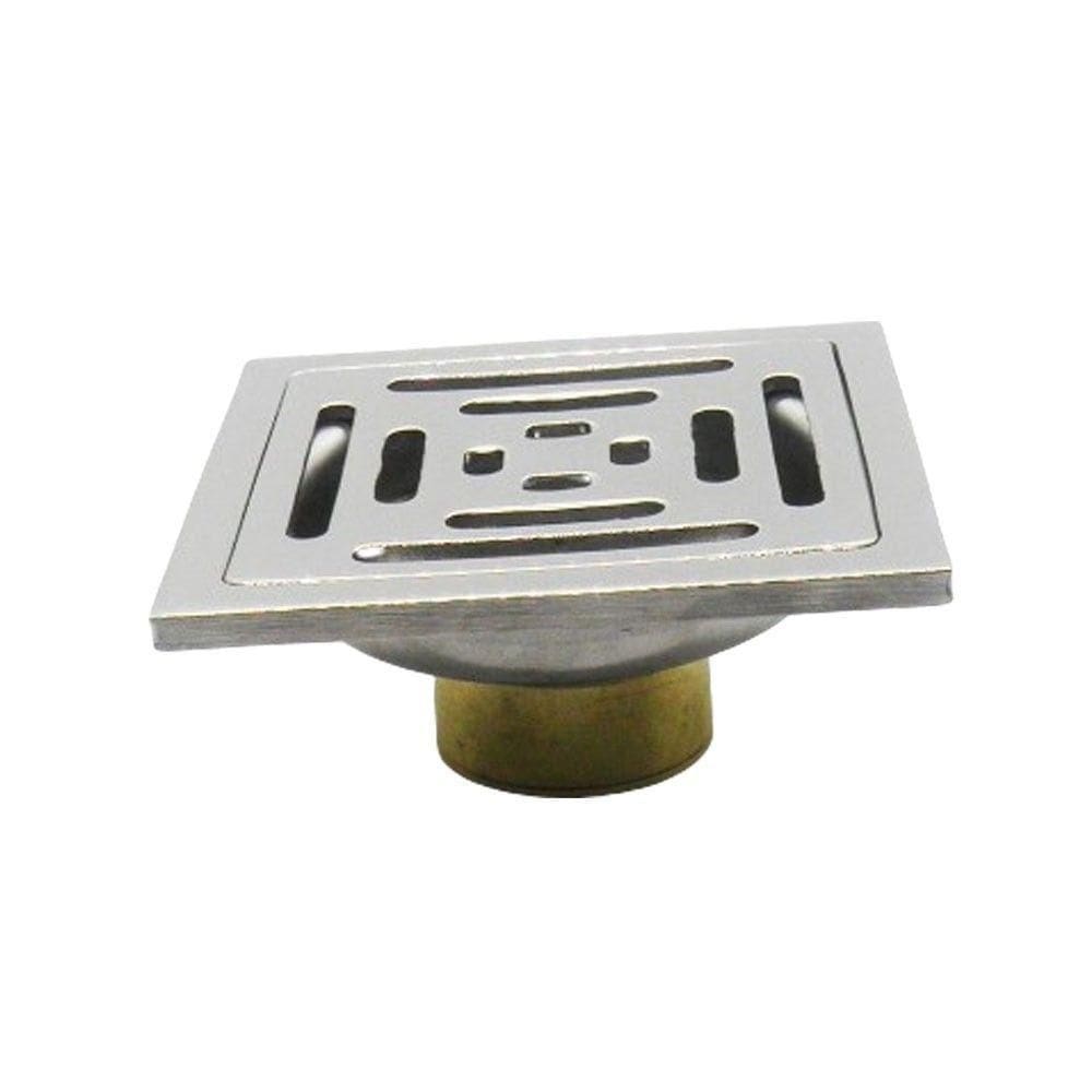 Kit 4 Ralos Inteligente 10x10 Anti Odor Insetos Aço Inox Banheiro Casa