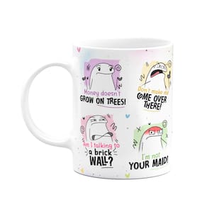 Caneca Flork Mães - Mother`s Phrases - Falas de mãe 325ml