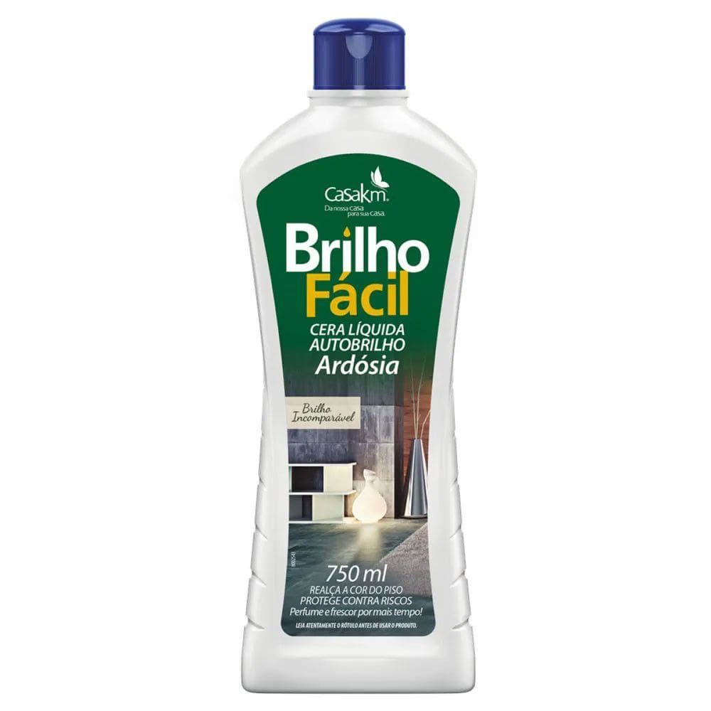 Cera Brilho Fácil Ardósia 750ml - Casa KM