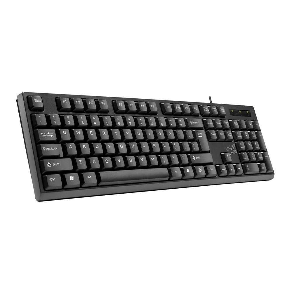 Teclado Maxprint Padrão USB 2.0 Universitário Preto 60000140