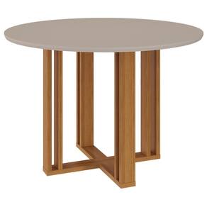 Mesa de Jantar Redonda Flora 109cm com Tampo em MDF - Cimol Móveis