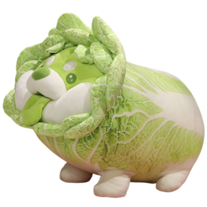 Brinquedo de pelúcia Sanmu Cartoon Vegetable Dog para crianças