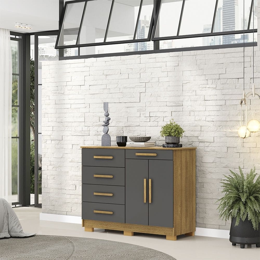 Cômoda Sapateira Sirius Nature Alasca Vila Rica