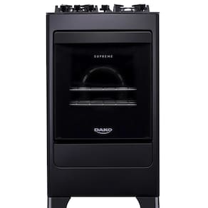 Fogão Dako 4 Bocas com Mesa de Vidro Mega Chama Supreme Glass Preto Bivolt
