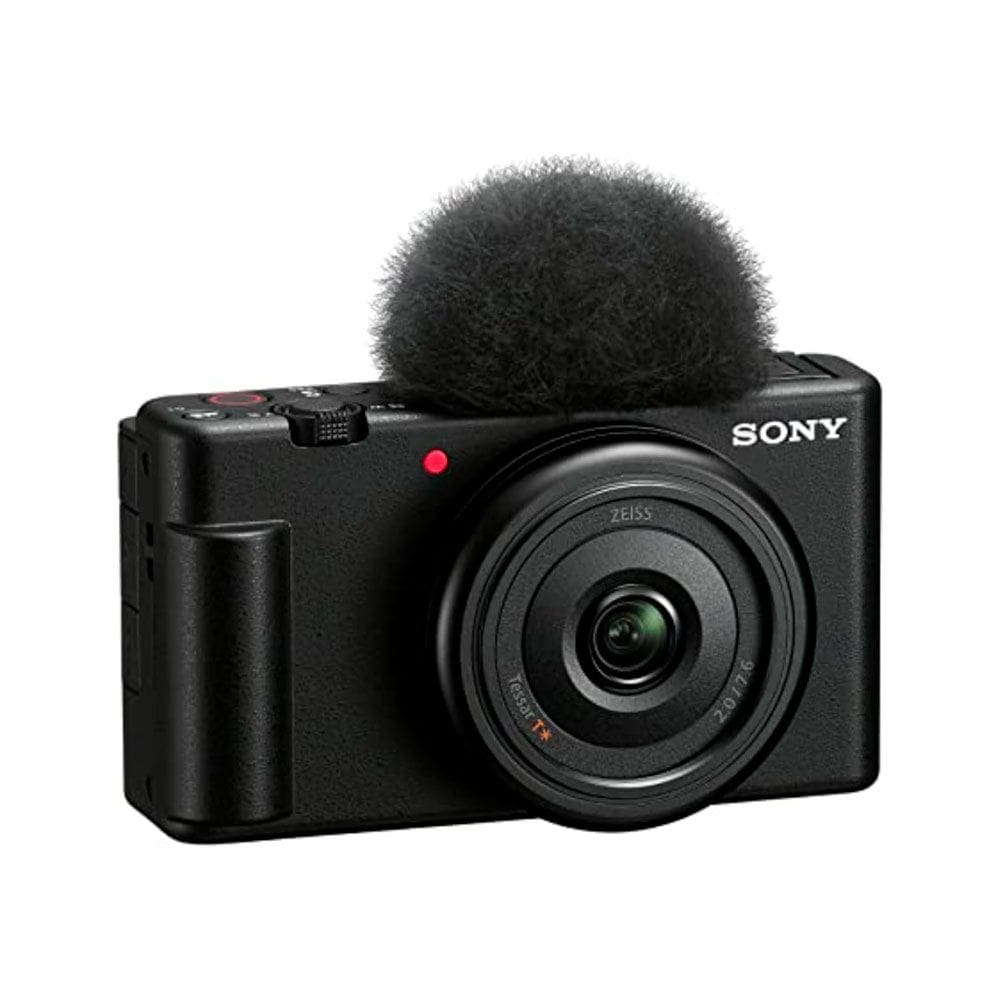 Camera Digital Sony ZV-1F Vlogging Bluetooth Wi-Fi Micro HDMI USB-C Tela LCD Touch 3 ?2160p x 1080p Preto - ZV-F1