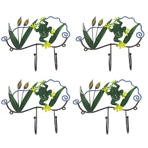 Gancho Ferro Enfeite Sapo Kit 4 Uni Porta Chaves Chapeu Bone Decoraçao Parede Pendura Casa Quarto Sala