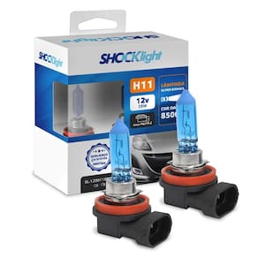 Kit Lâmpadas Halogena Super Branca H11 55w Pgj19-2 8500k Shocklight