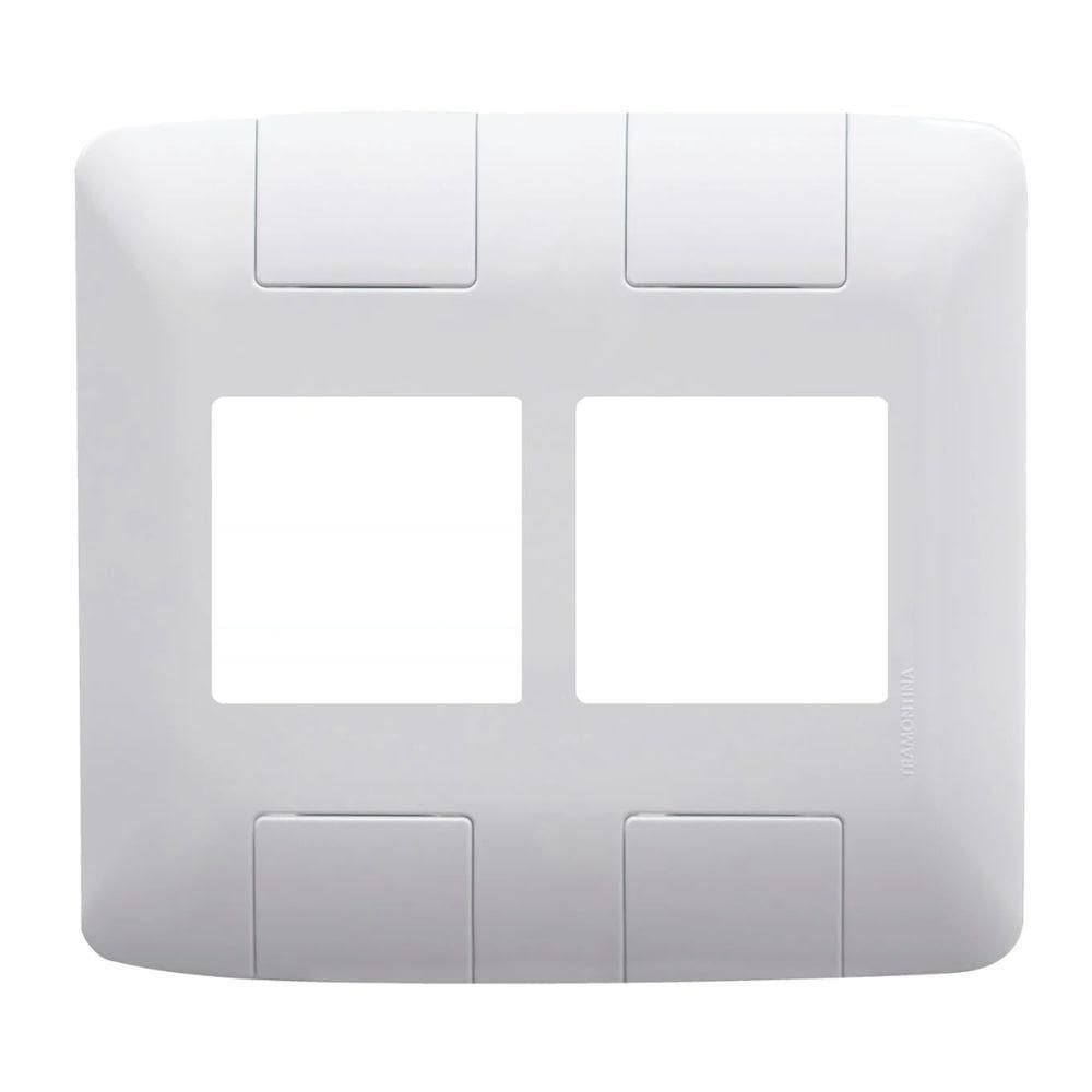 Placa 4x4 Para 4 Postos Branco Aria Tramontina