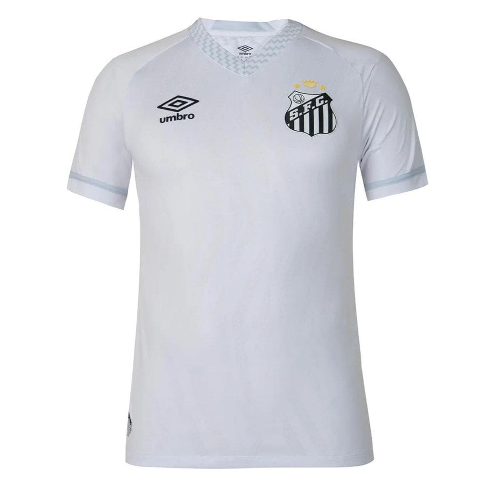 Camisa Santos I 25/26 Neymar N° 10 Jogador Umbro Masculina - Branco e Cinza