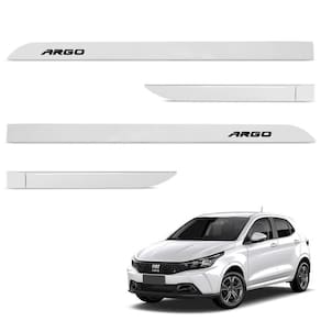 Jogo De Friso Lateral Argo 2017 A 2024 Branco Banchisa