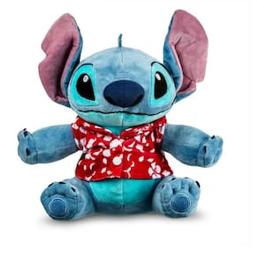 Brinquedo Pelúcia Personagem Stitch Hawaii Frases Interativa 30CM Multikids BR2198