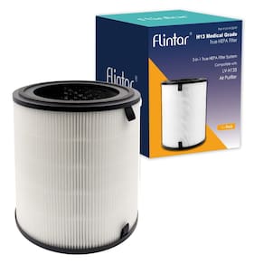 Filtro purificador de ar Flintar LV-H133 H13 True HEPA, pacote com 1 pacote