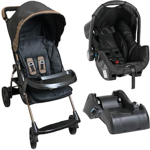 Carrinho de Bebe Bebe Conforto Base Galzerano Romano Preto Cobre