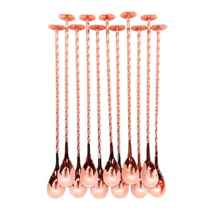 Colher Bailarina em Inox Rosé com Disco na Ponta 50 Unidades