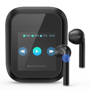 Fones de ouvido de tradução Rodxegu Real Time em 144 idiomas pretos
