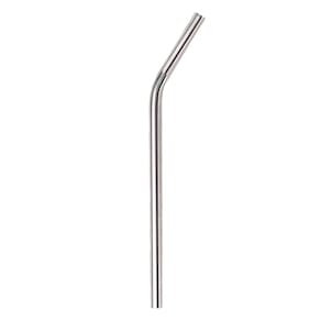 Canudo Curvado de Aço Inox Reutilizável 20cm