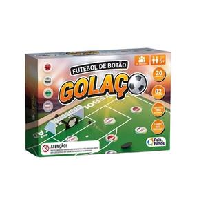 Futebol de Botão Golaço com Traves Goleiros Jogadores Botões Adesivos Infantil Pais e Filhos