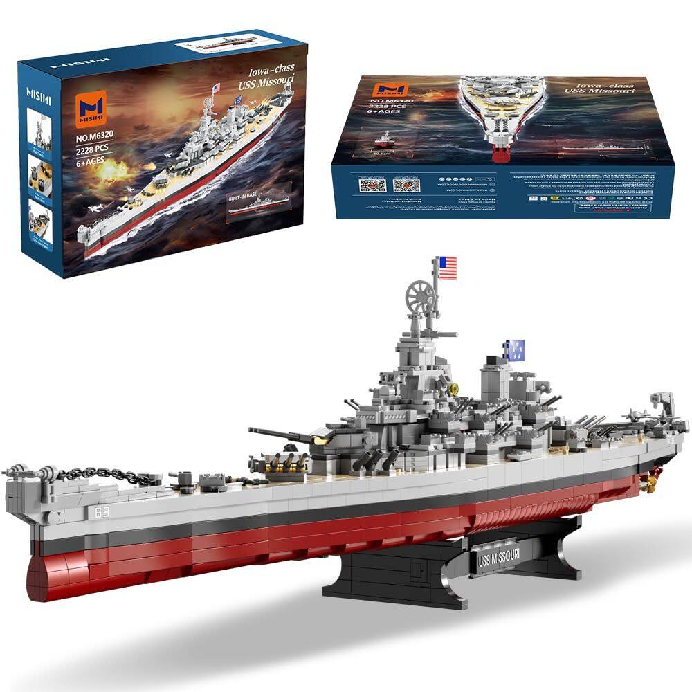 Kit de construção MISINI M6320 Military Series USS Missouri