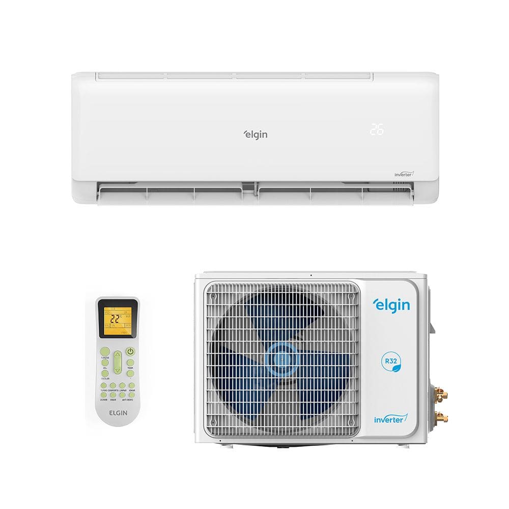 Ar Condicionado Split Hi Wall - Inverter R-32 - Eco II Wifi - Elgin - 12.000 BTUs - Quente/Frio - 220V Monofásico
