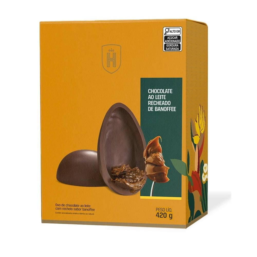 Ovo de Páscoa Havanna Chocolate ao Leite e Banoffee 420G