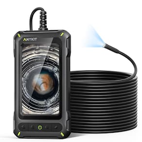 Câmera de endoscópio industrial Anykit Borescope 10m com luz