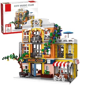 Conjunto de construção ENJBRICK Flowers City Jazz Club 1683 peças